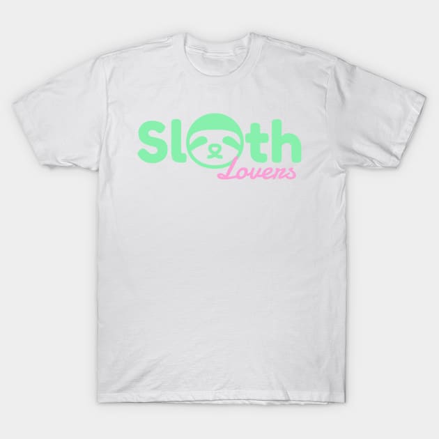 Sloth Lovers T-Shirt by Pot-Hero